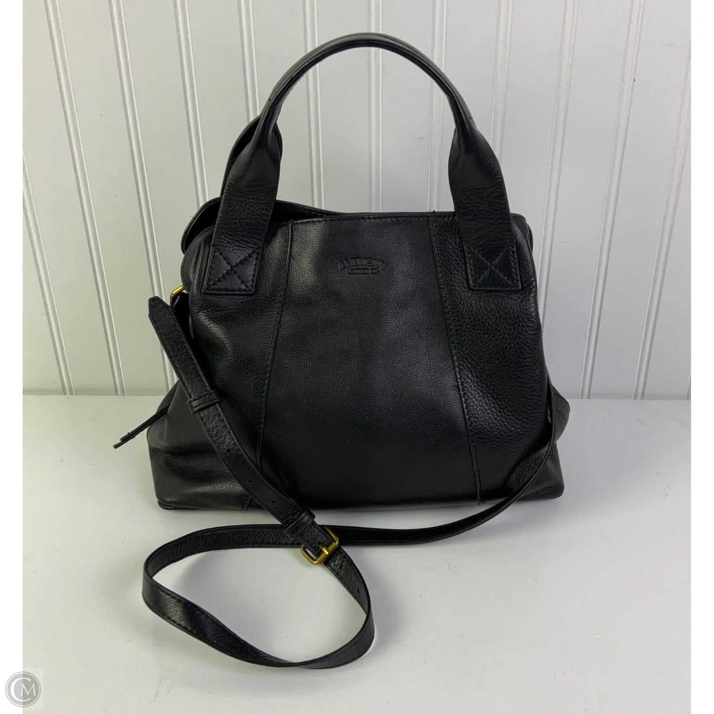 Handbag Leather By Clothes Mentor, Size: Medium