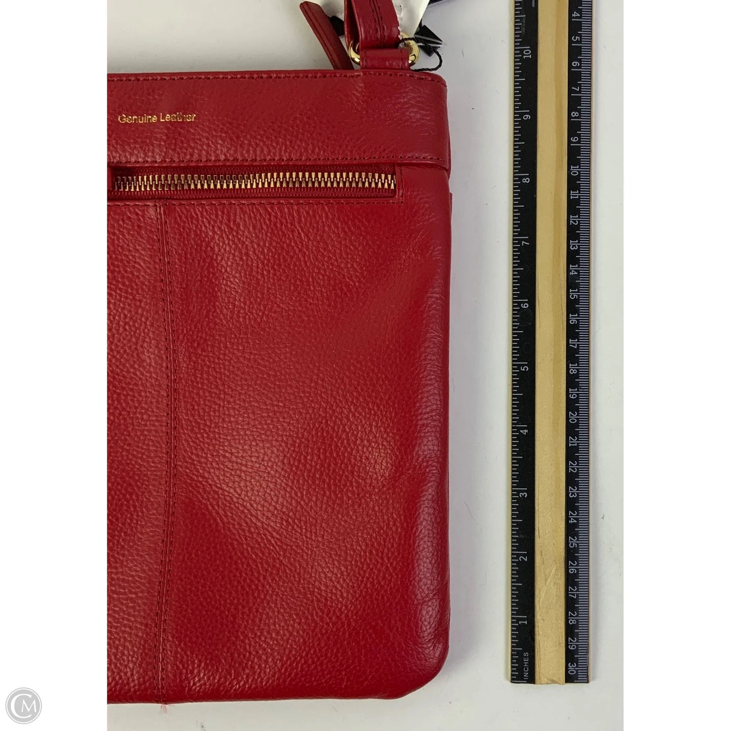 Crossbody Leather By Clothes Mentor, Size: Small