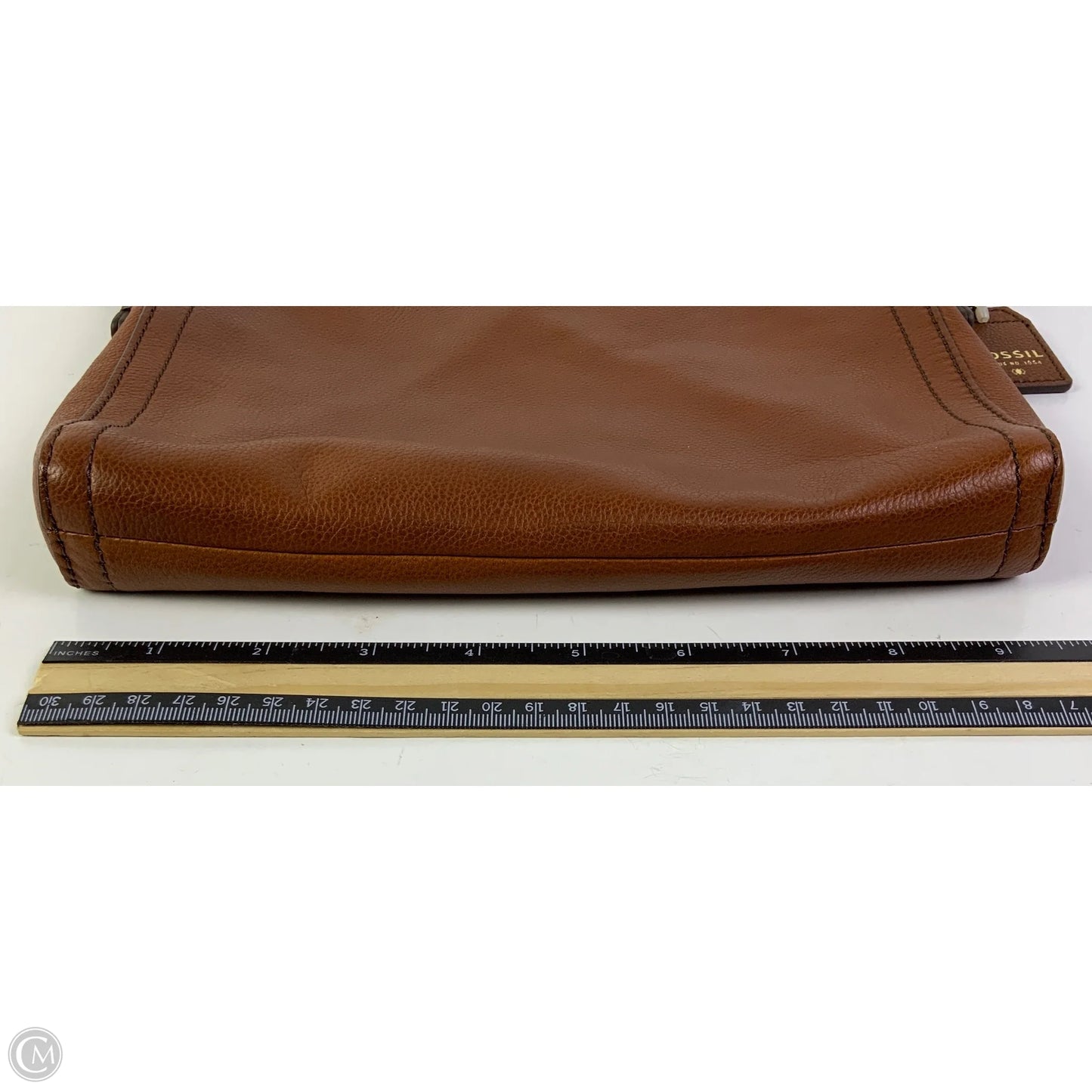 Crossbody Leather By Fossil, Size: Small