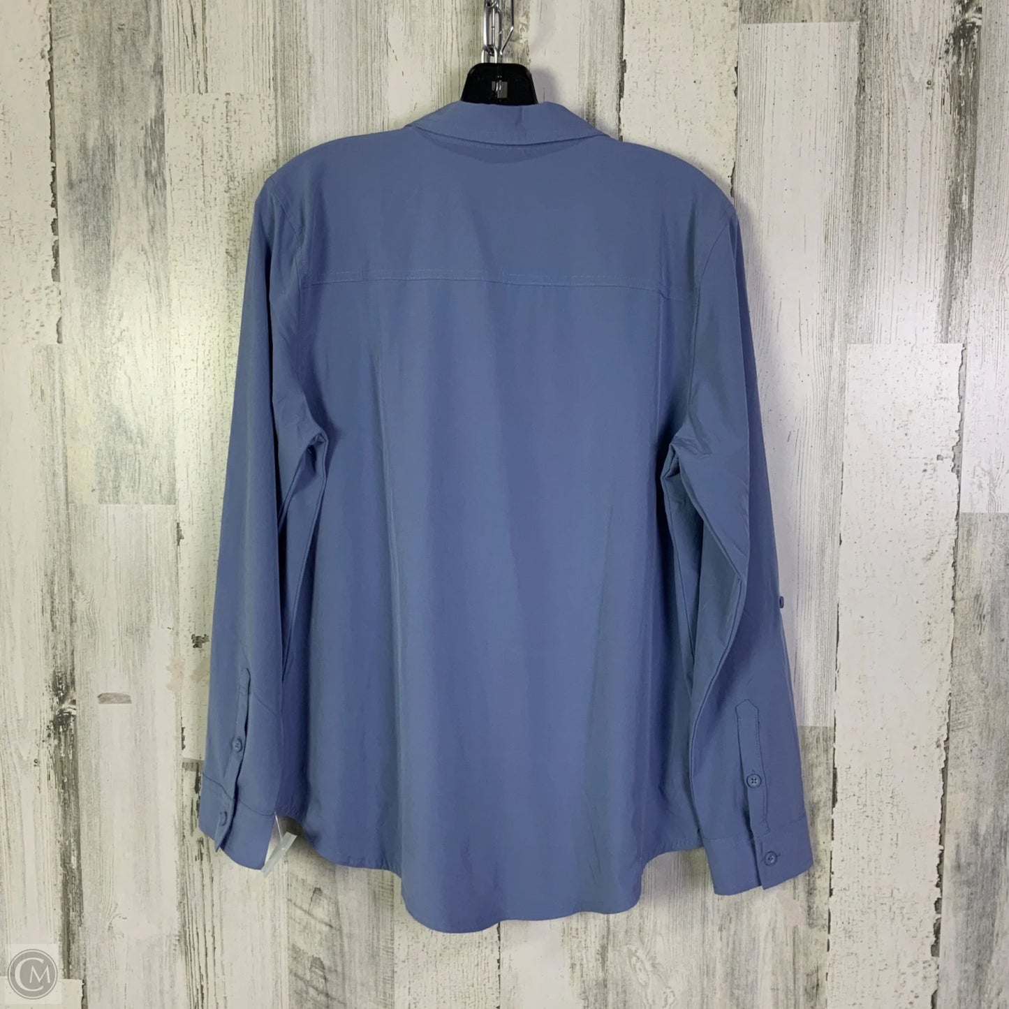 Top Long Sleeve By Eddie Bauer In Blue, Size: M