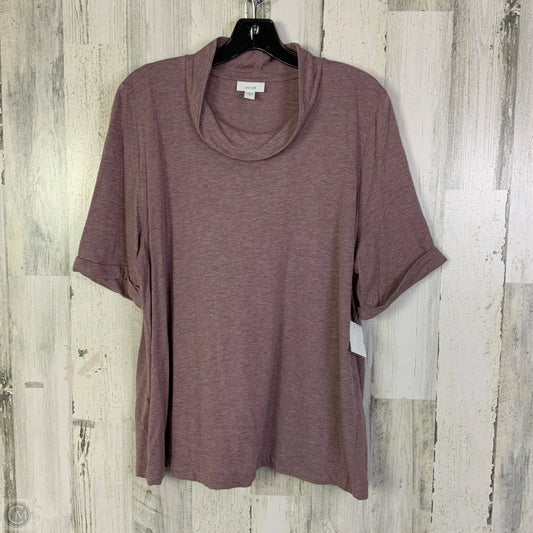 Top Short Sleeve Basic By Pure Jill In Purple, Size: Xl