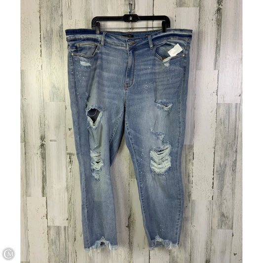 Jeans Boyfriend By Judy Blue In Blue Denim, Size: 24