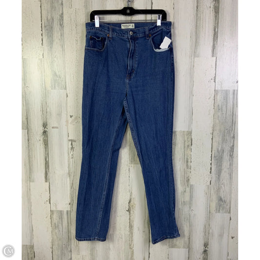 Jeans Straight By Abercrombie And Fitch In Blue Denim, Size: 12