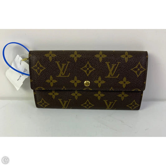 Wallet Luxury Designer By Louis Vuitton, Size: Medium