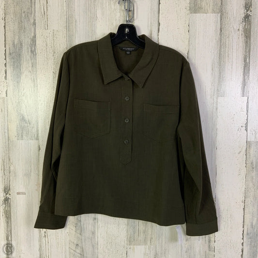 Top Long Sleeve By Liverpool In Green, Size: L