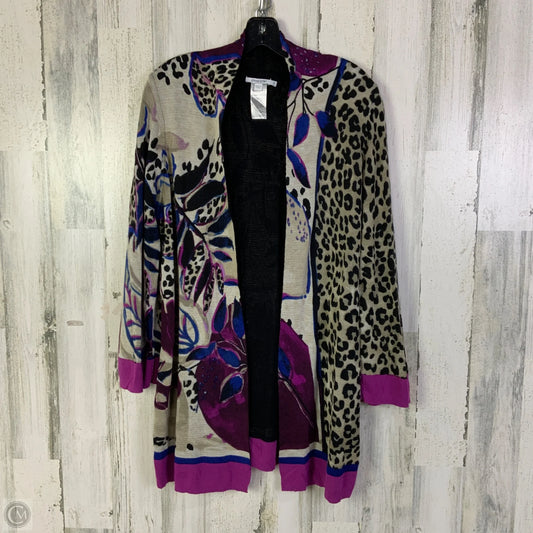 Cardigan By Chicos In Animal Print, Size: Xl