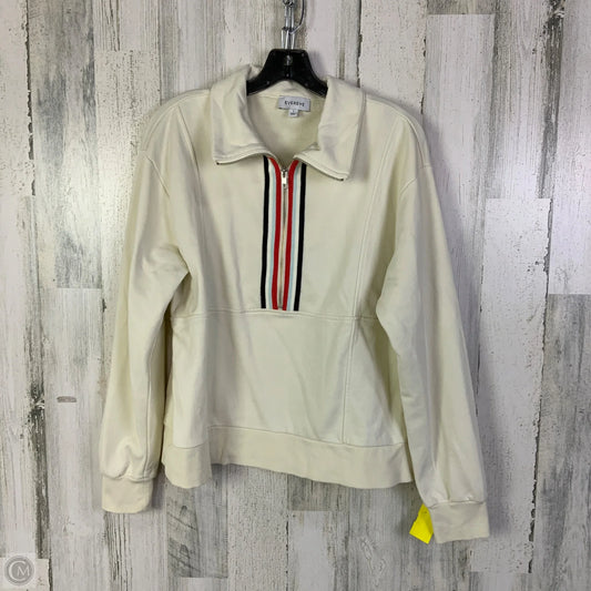 Sweatshirt Collar By Evereve In Cream, Size: L
