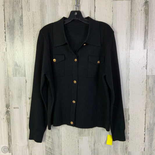 Sweater Cardigan By Cmf In Black, Size: L