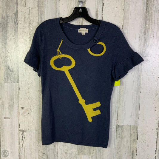Sweater Short Sleeve By Clothes Mentor In Blue, Size: M