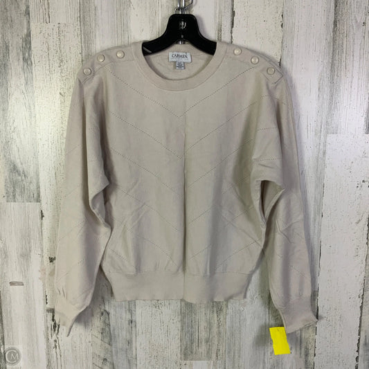 Sweater By Carmen By Carmen Marc Valvo In Tan, Size: S