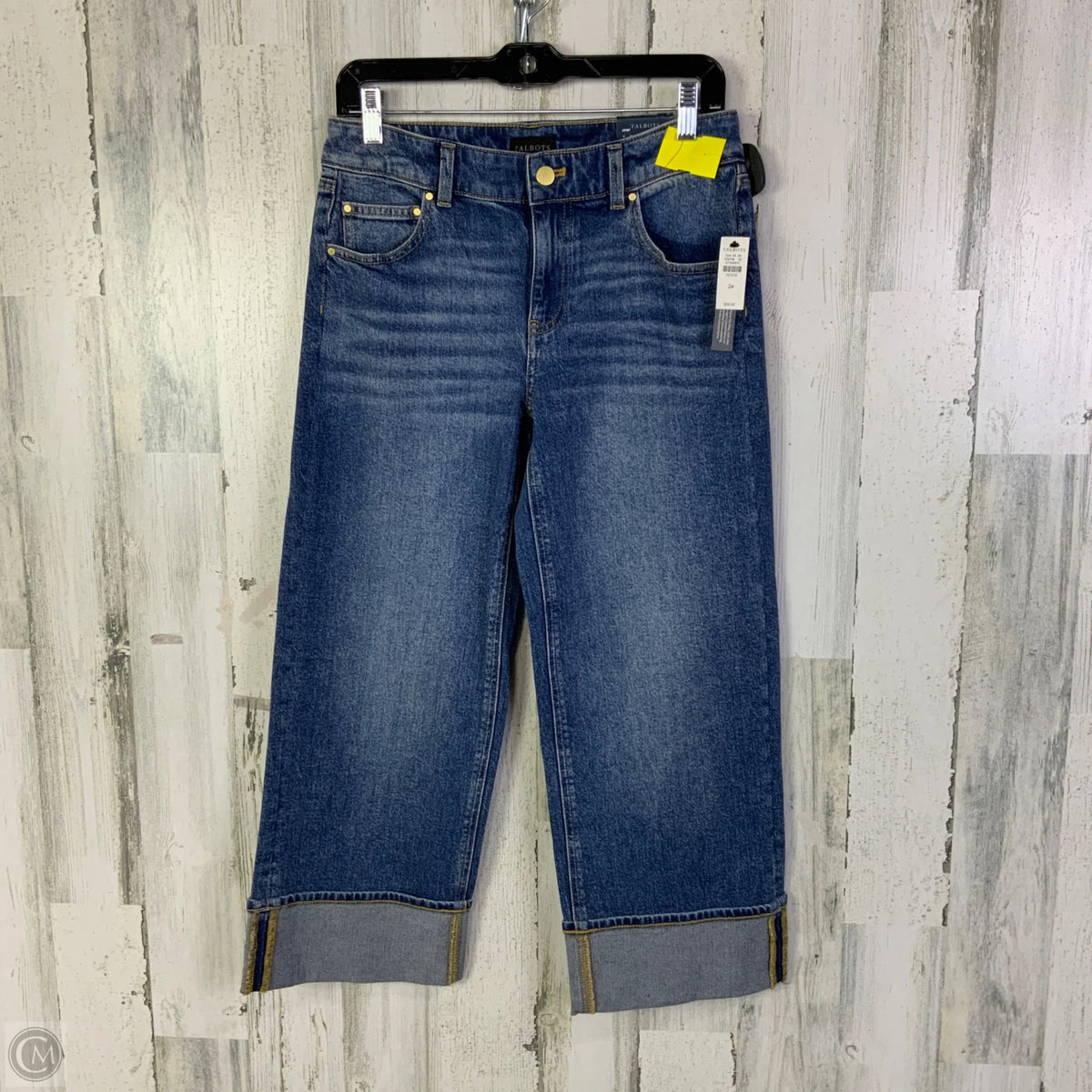 Jeans Straight By Talbots In Blue Denim, Size: 2p