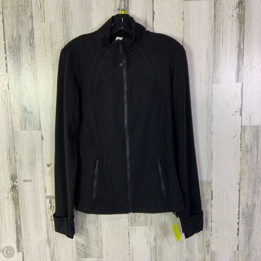Athletic Jacket By Lululemon In Black, Size: 10