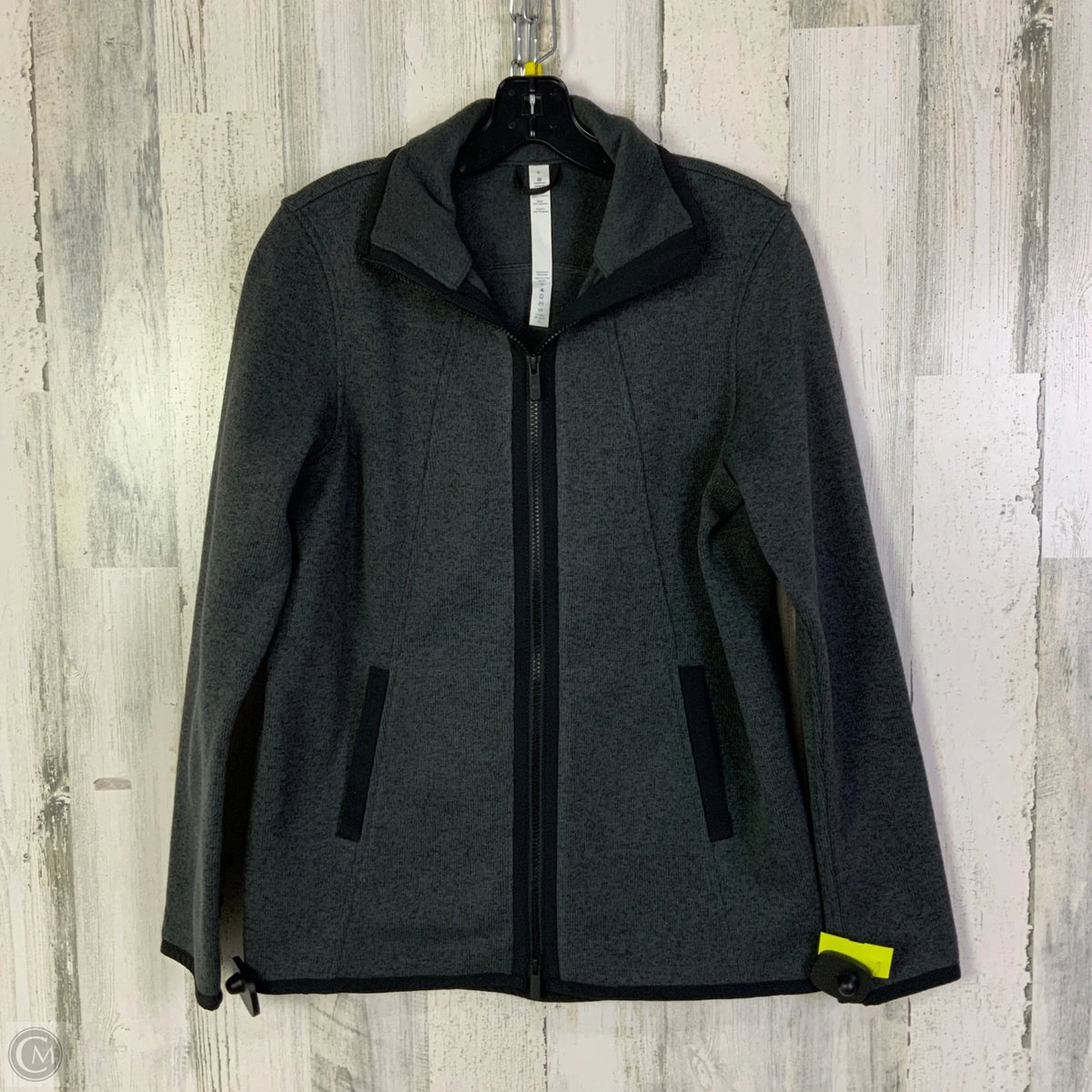 Athletic Jacket By Lululemon In Grey, Size: 6
