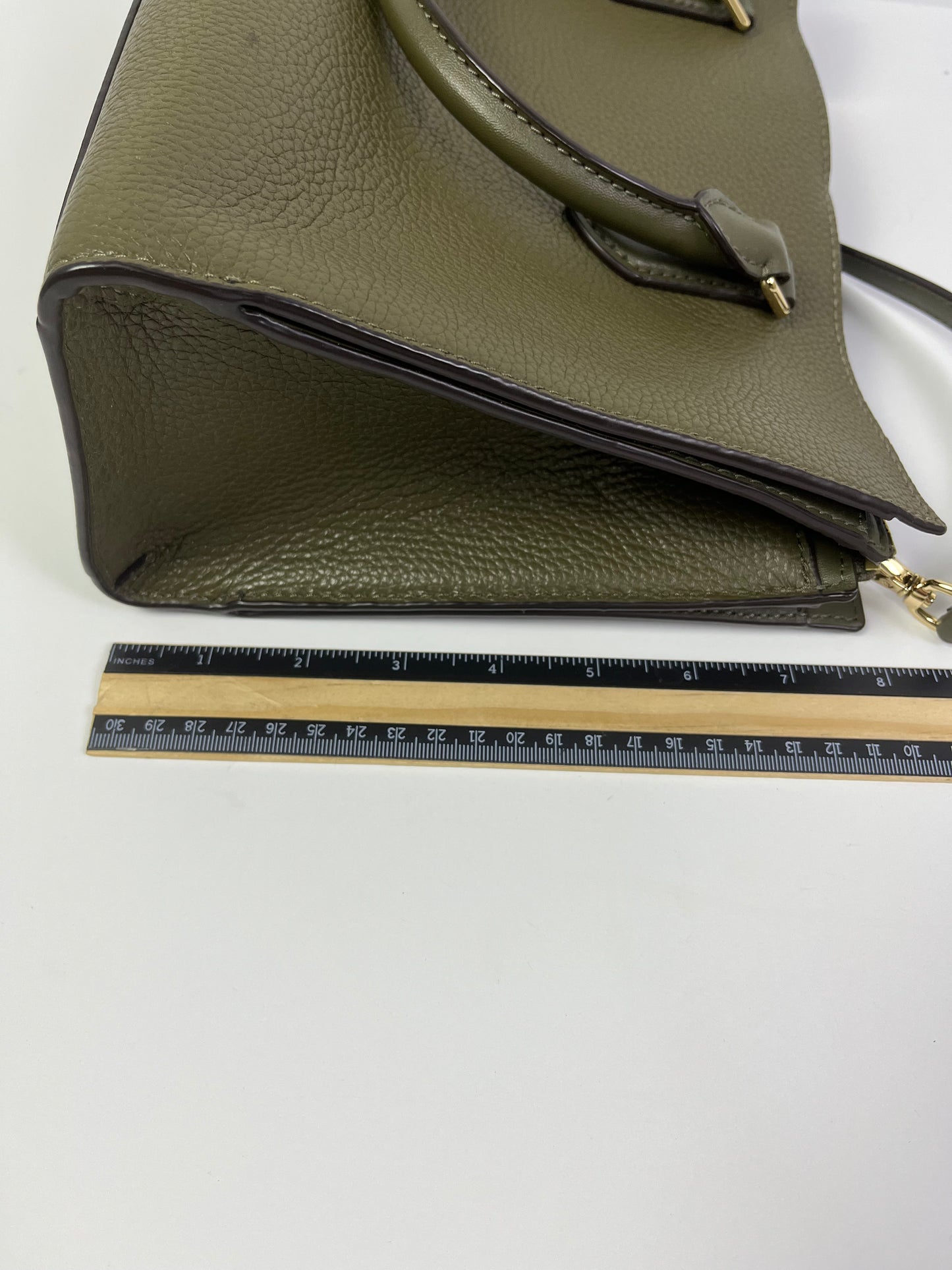 Handbag Designer By Michael Kors In Green, Size:Medium