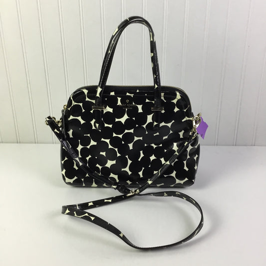 Handbag Designer By Kate Spade In Black & White, Size:Small