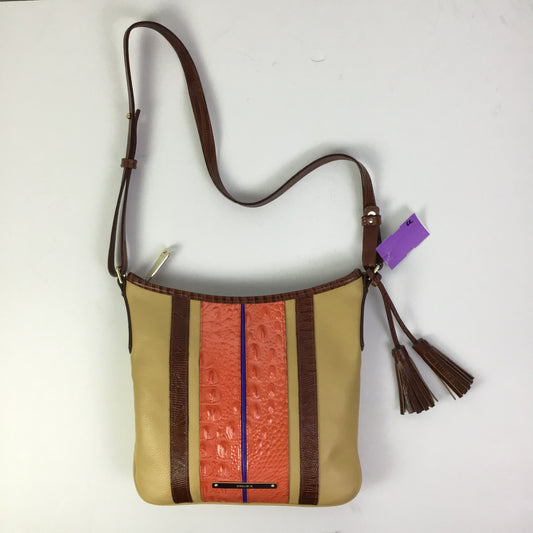 Crossbody Designer By Brahmin In Tan, Size:Medium