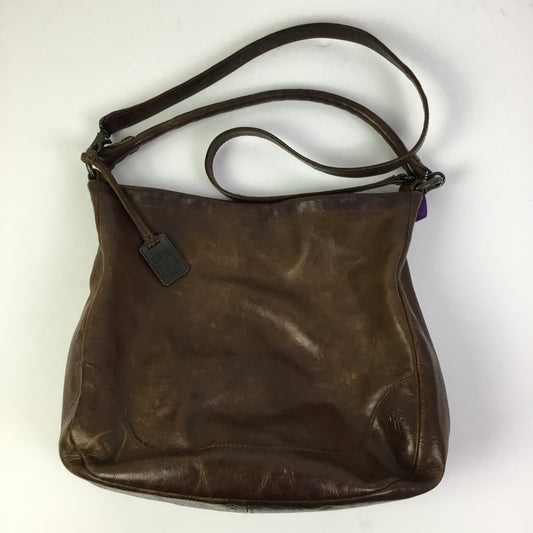 Handbag Designer By Frye In Brown, Size:Medium