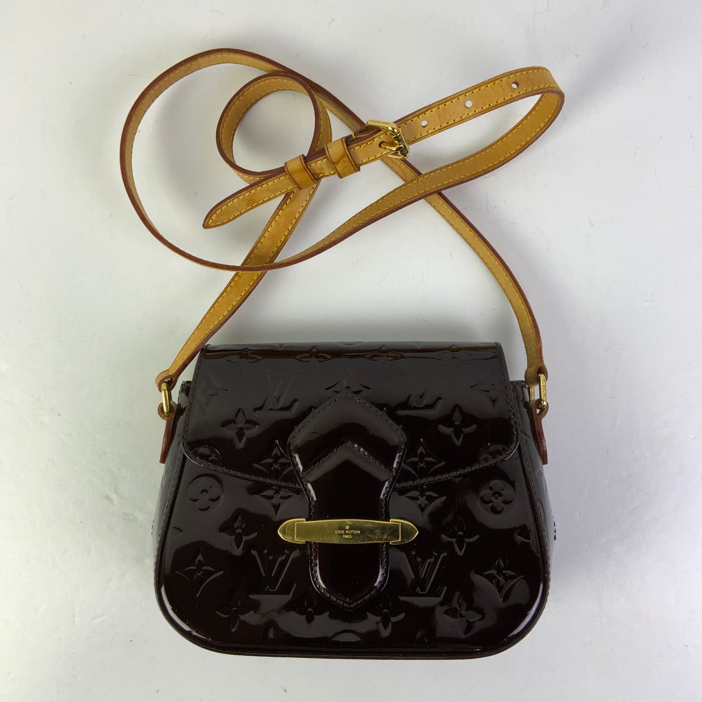 Crossbody Luxury Designer By Louis Vuitton In Maroon, Size:Small