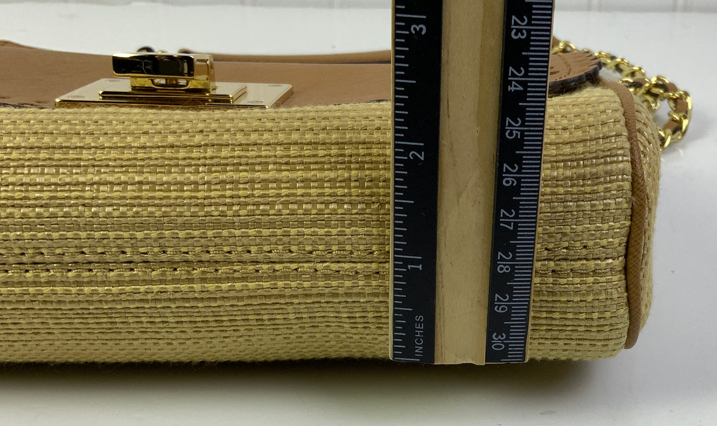 Crossbody Designer By Michael Kors In Brown & Tan, Size:Small