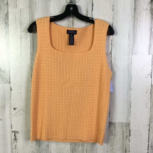 Vest Sweater By Jones New York In Peach, Size: Xl