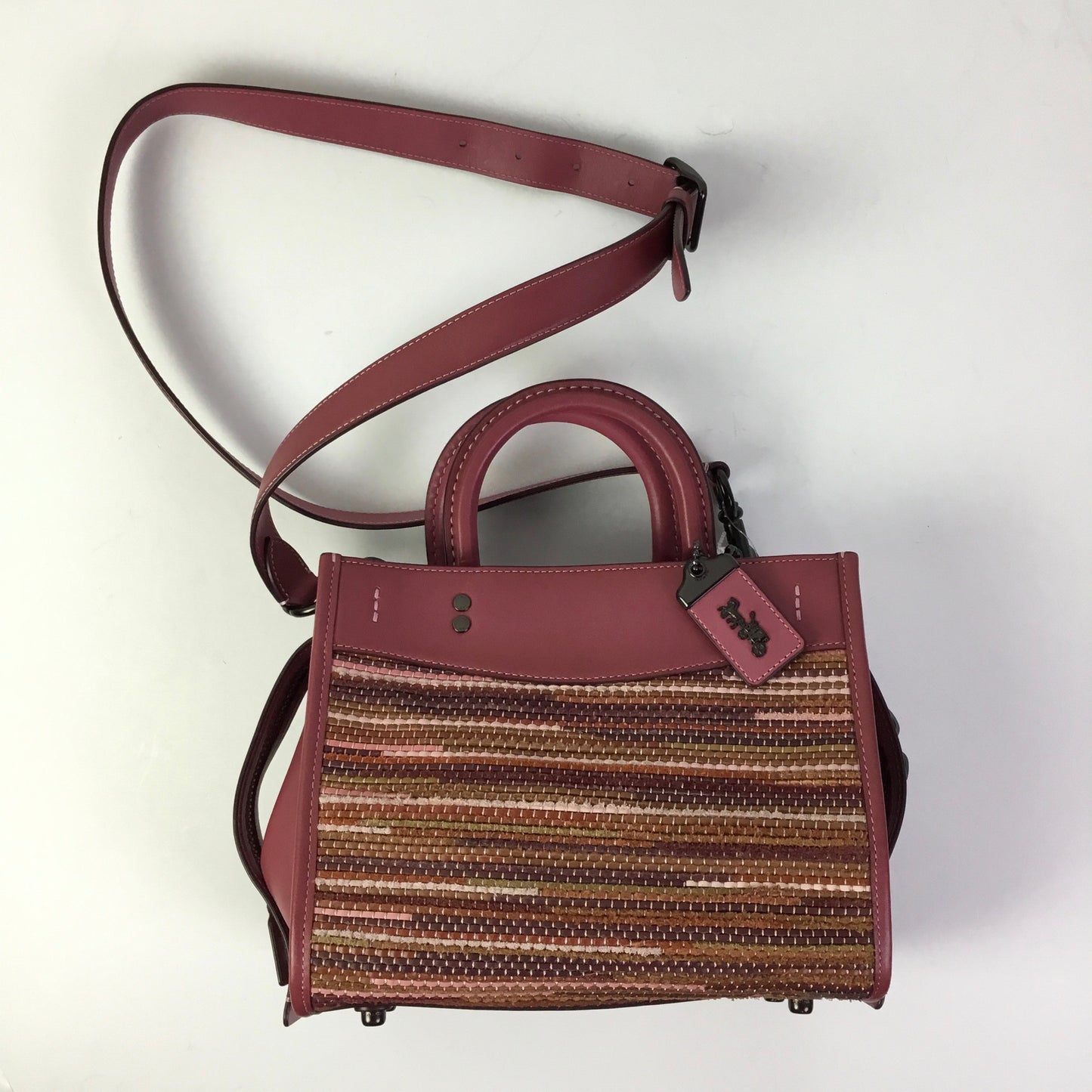 Crossbody Designer By Coach In Pink, Size:Medium