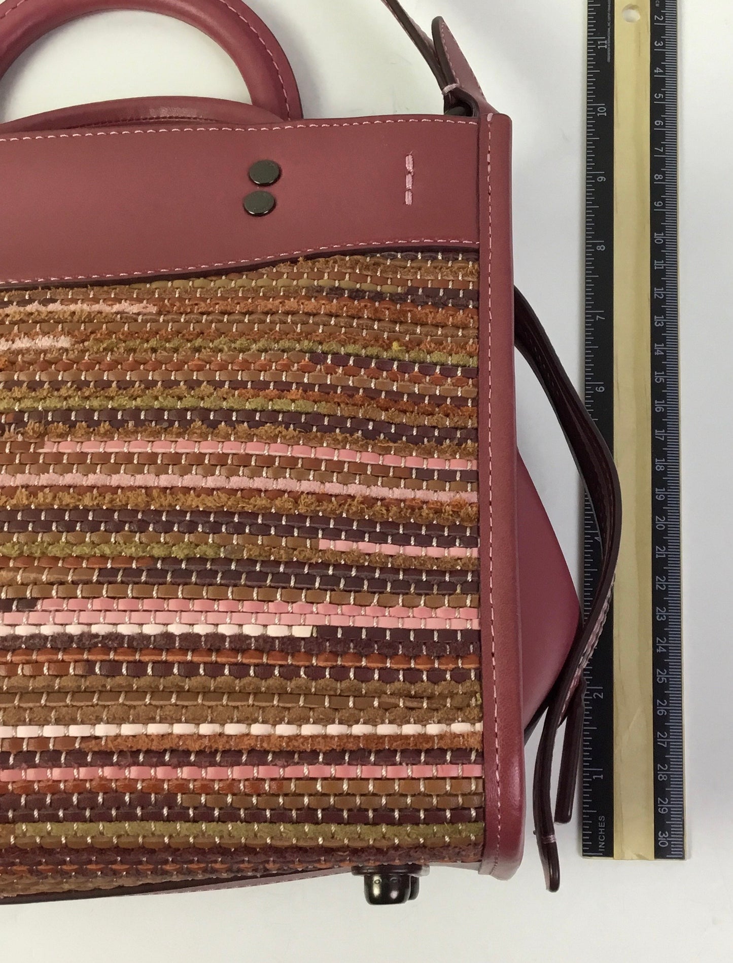 Crossbody Designer By Coach In Pink, Size:Medium