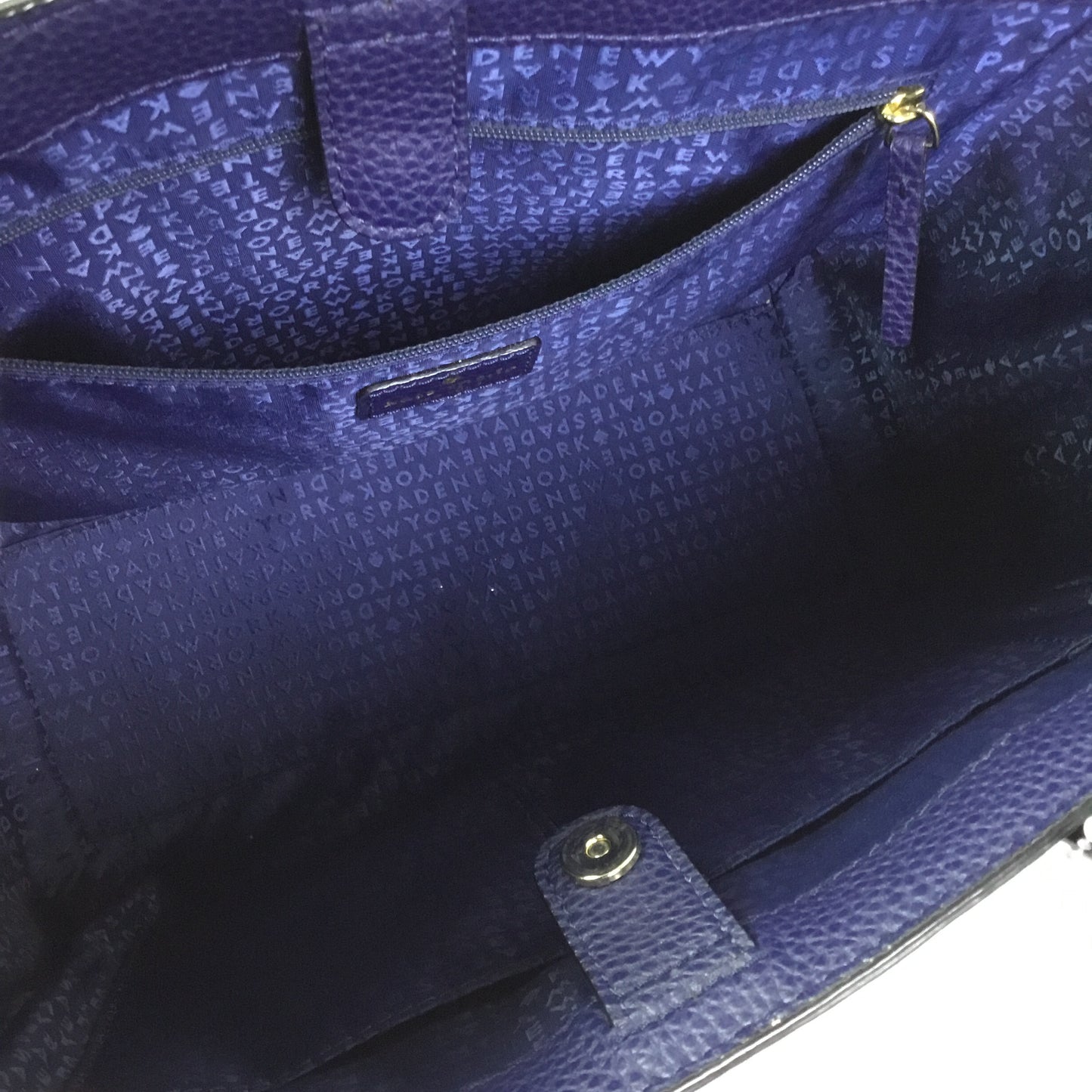 Handbag Designer By Kate Spade In Navy, Size:Large