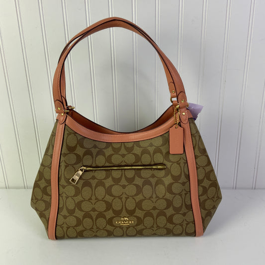 Handbag Designer By Coach In Brown & Pink, Size:Medium