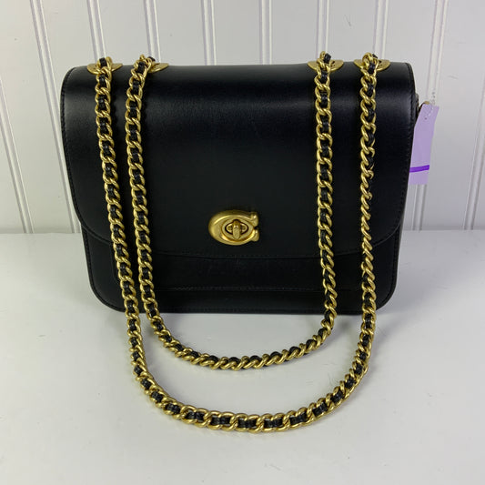 Handbag Designer By Coach In Black, Size:Medium
