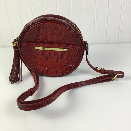 Crossbody Designer By Brahmin In Red, Size:Small
