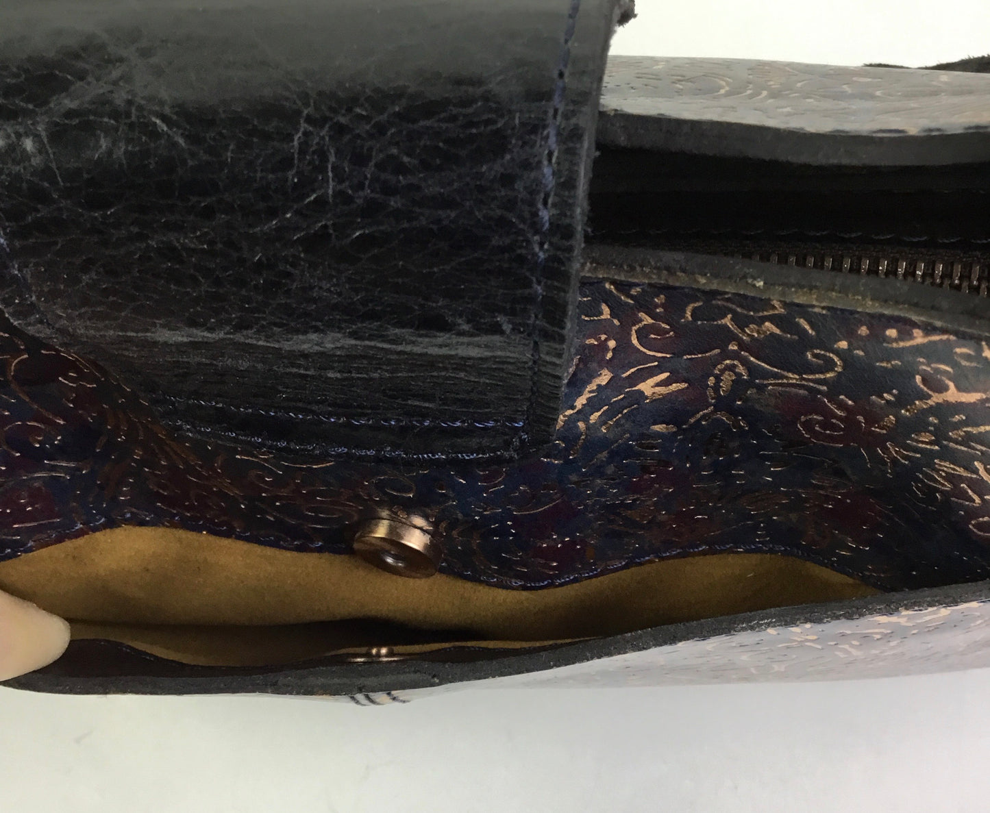 Handbag Designer By Patricia Nash In Blue, Size:Medium