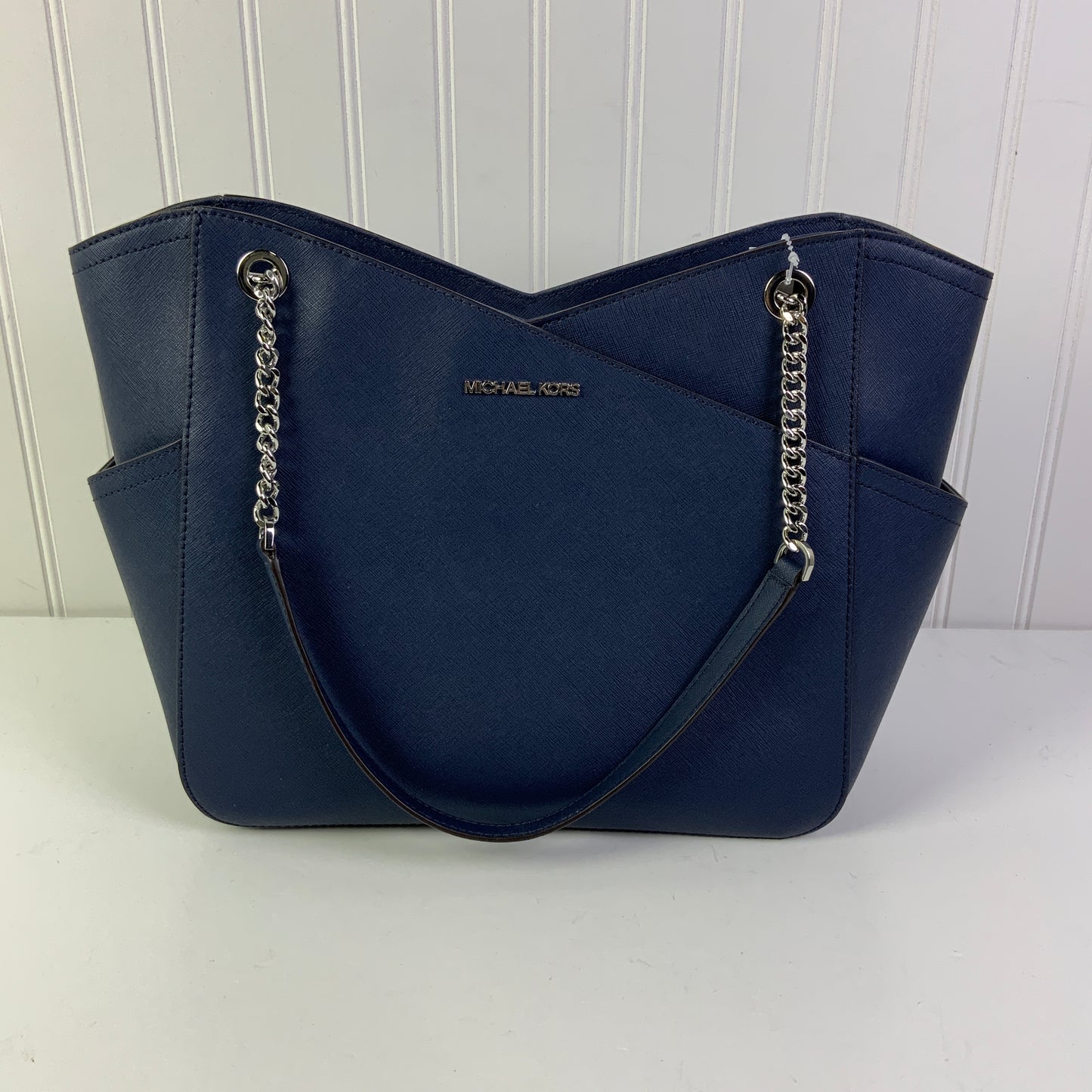 Handbag Designer By Michael Kors In Blue, Size:Large