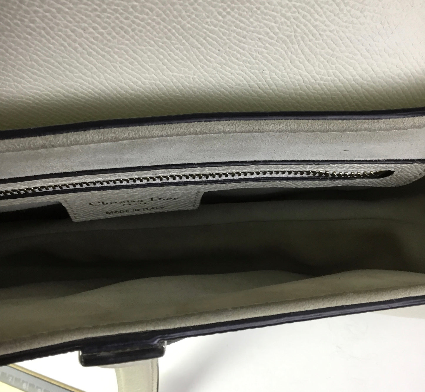 Handbag Luxury Designer By Dior In White, Size:Medium