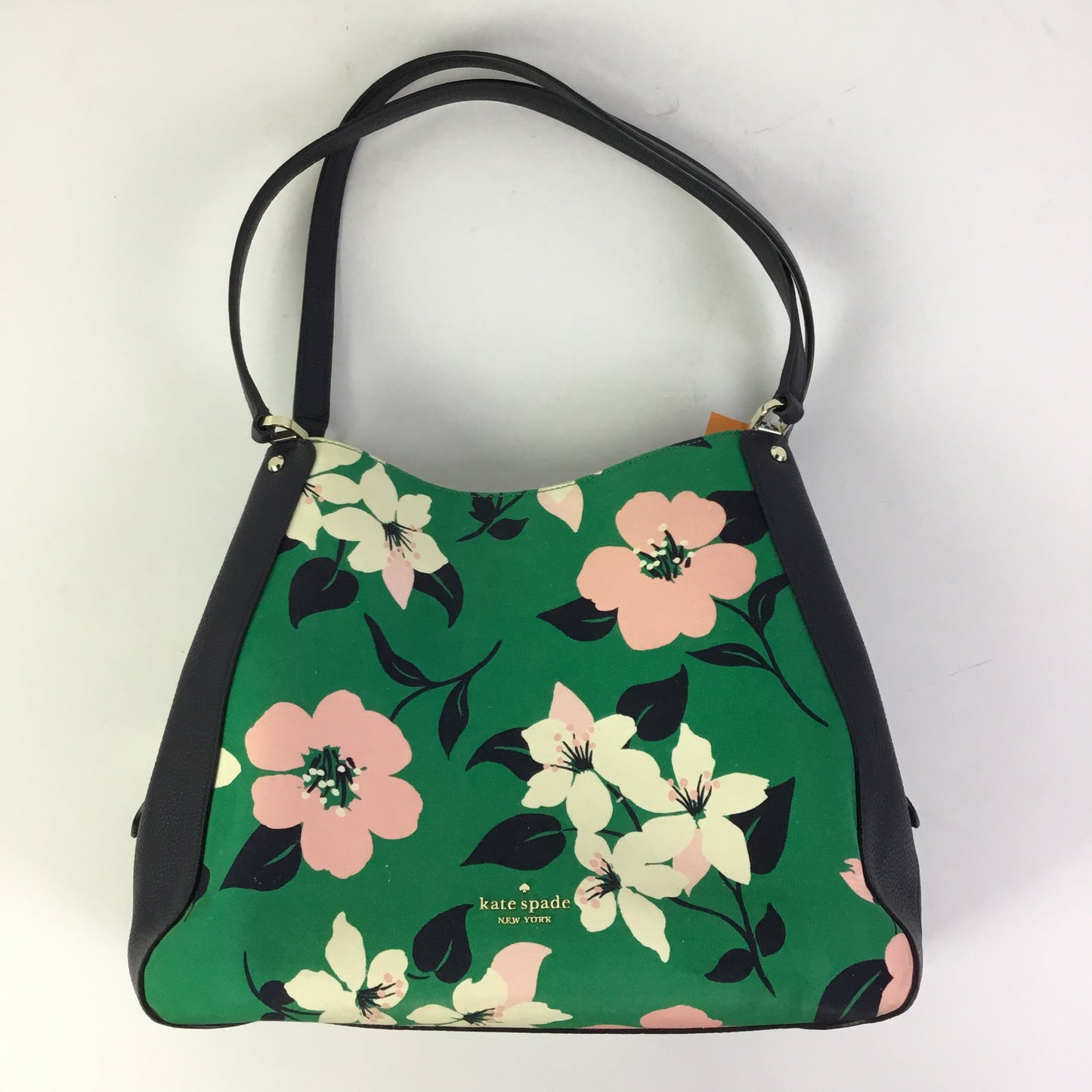 Handbag Designer By Kate Spade In Blue & Green, Size:Medium