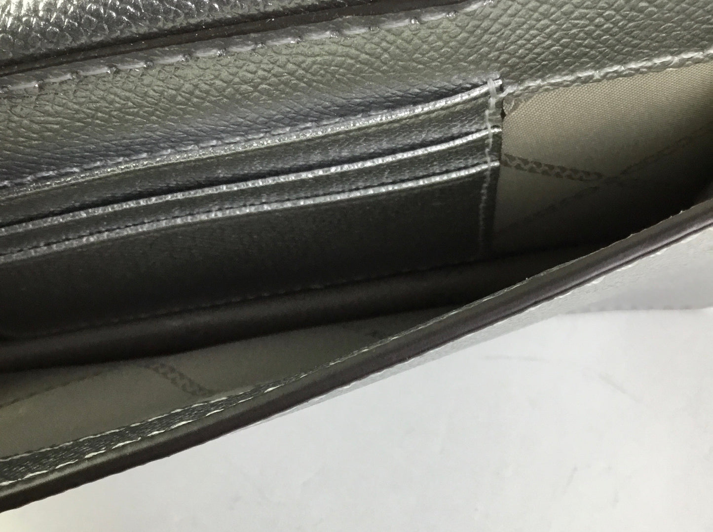 Crossbody Designer By Michael Kors In Silver, Size:Small