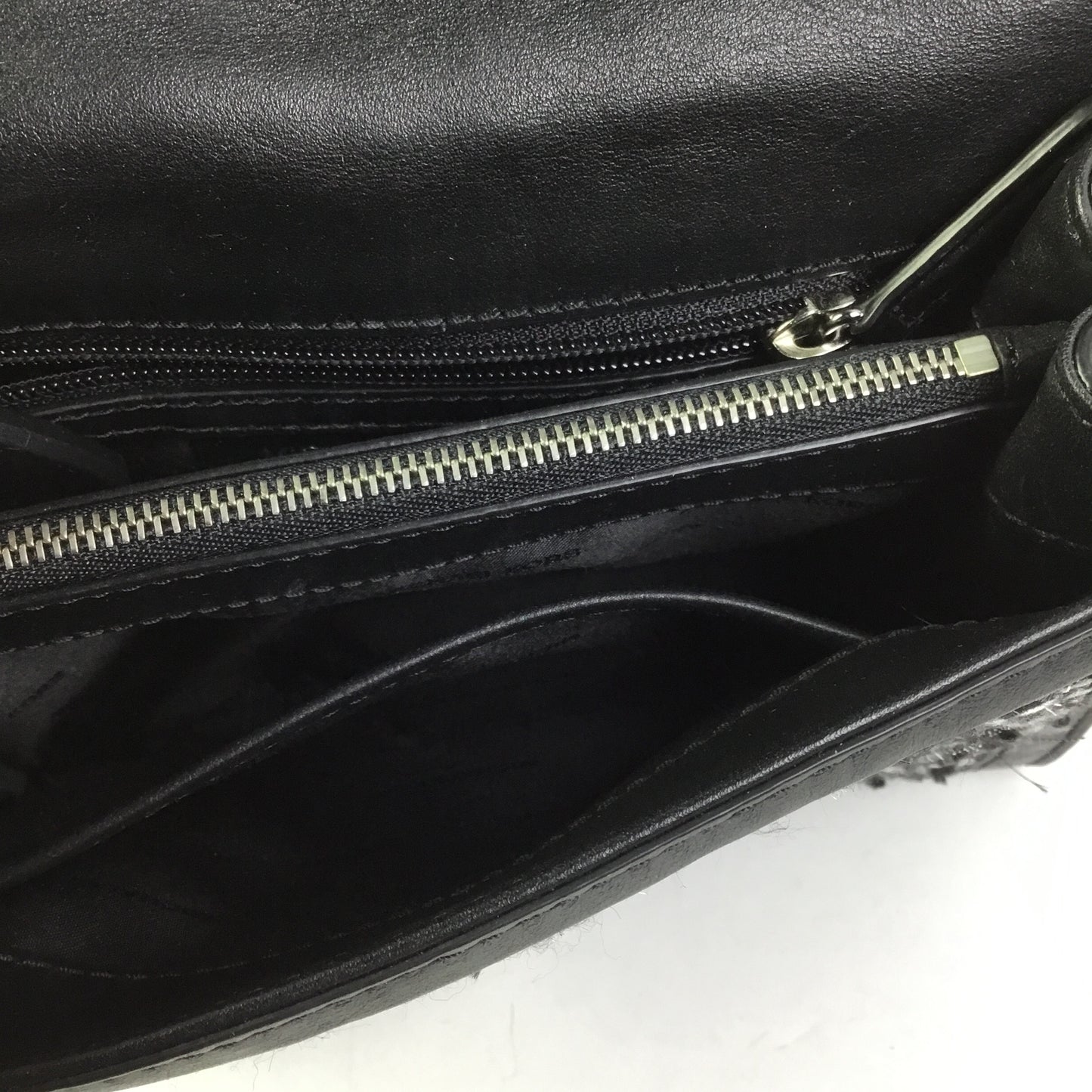 Crossbody Designer By Michael Kors In Black & Grey, Size:Small