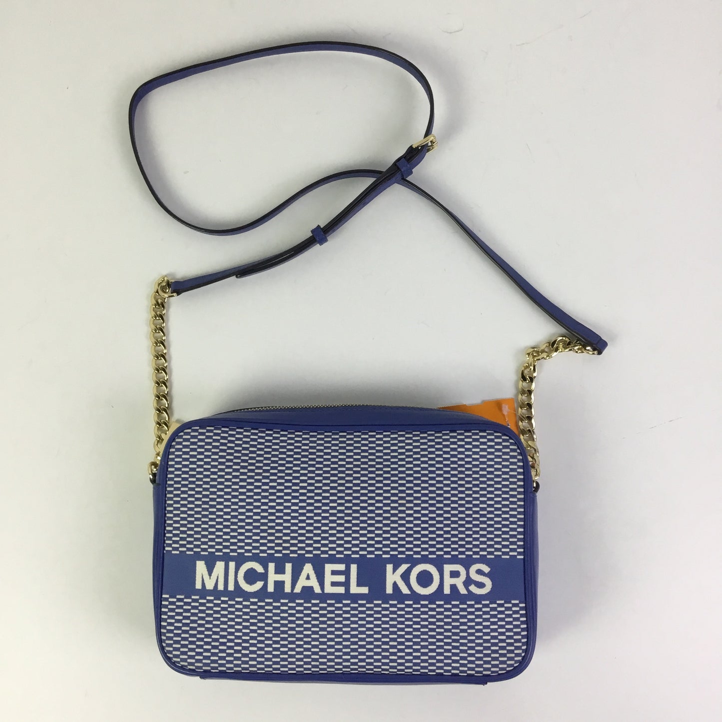 Crossbody Designer By Michael Kors In Blue, Size:Small