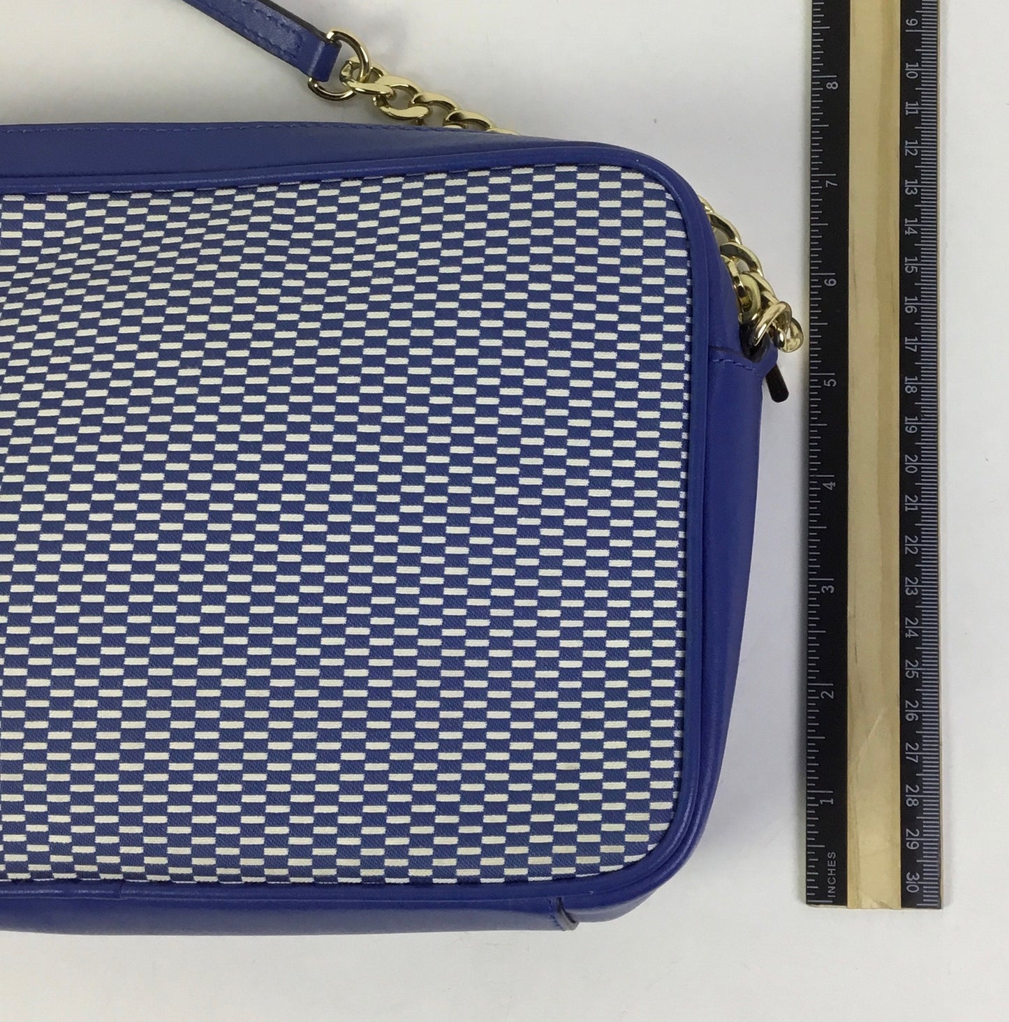 Crossbody Designer By Michael Kors In Blue, Size:Small