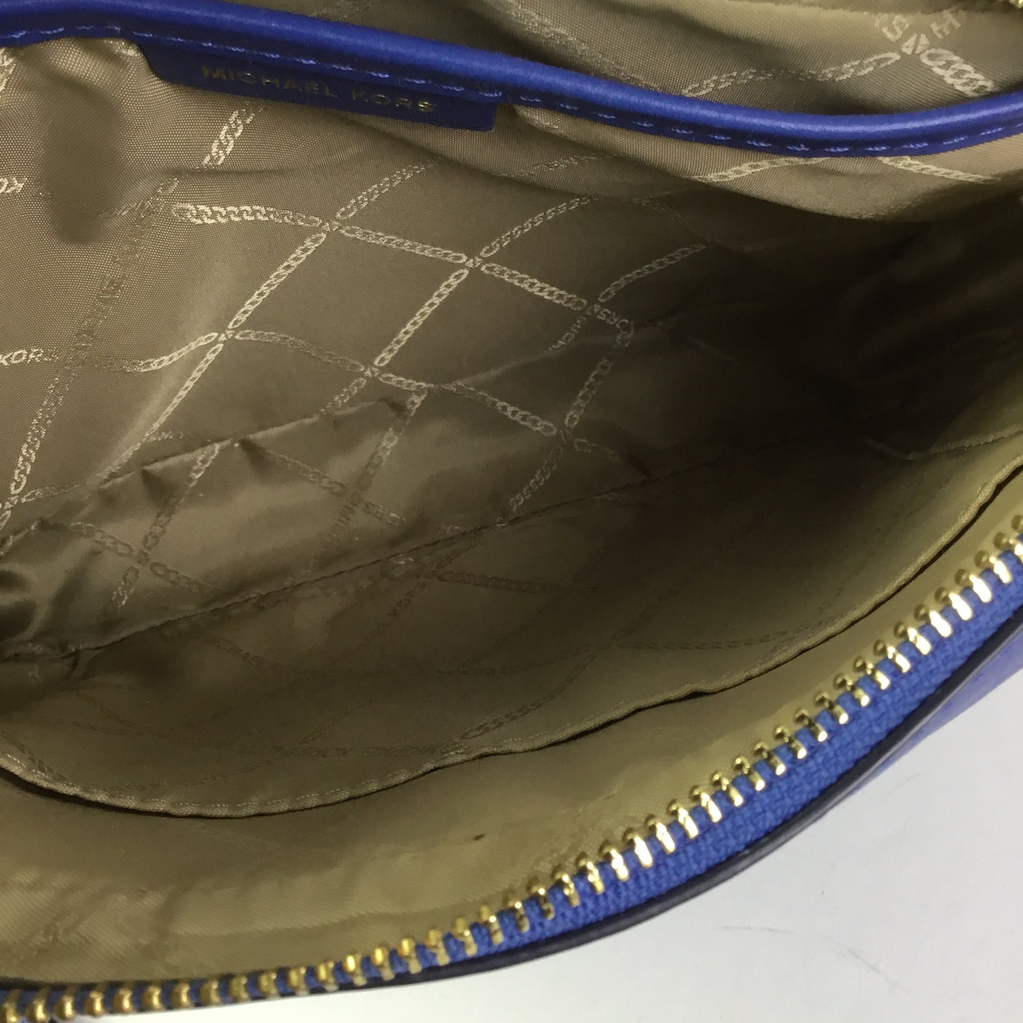 Crossbody Designer By Michael Kors In Blue, Size:Small