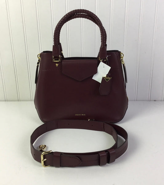 Handbag Designer By Michael Kors In Maroon, Size:Small