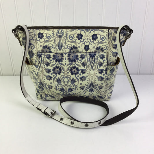Crossbody Designer By Patricia Nash In Cream, Size:Small