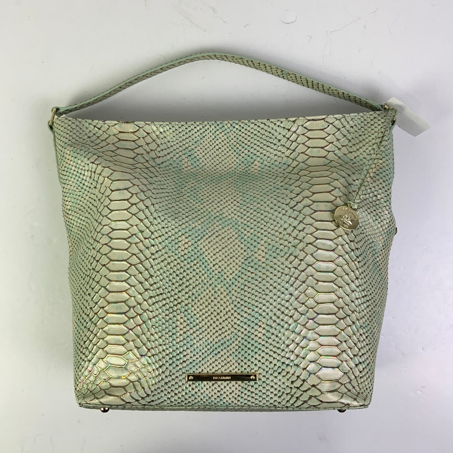 Handbag Designer By Brahmin In Aqua, Size:Large