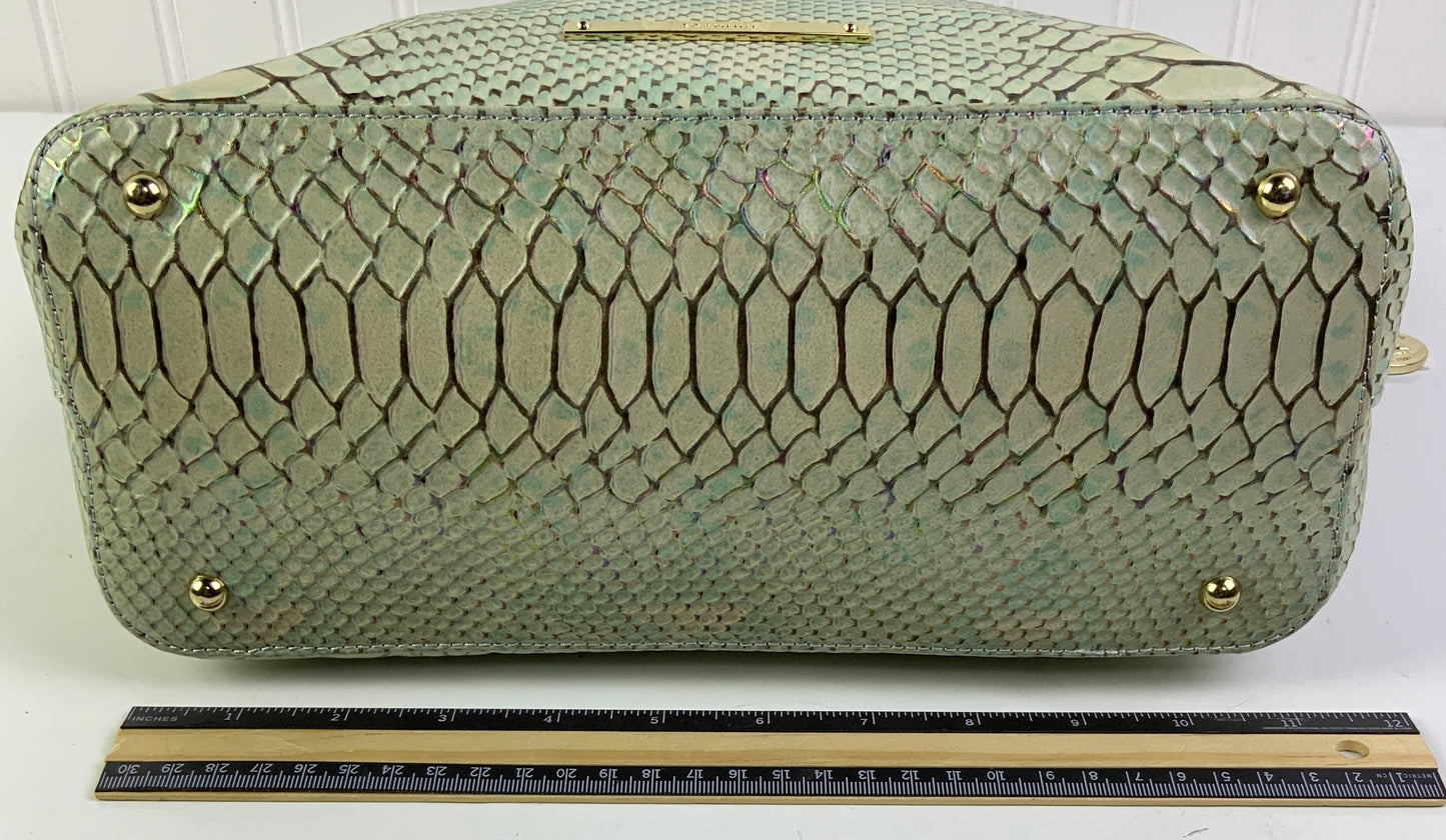 Handbag Designer By Brahmin In Aqua, Size:Large