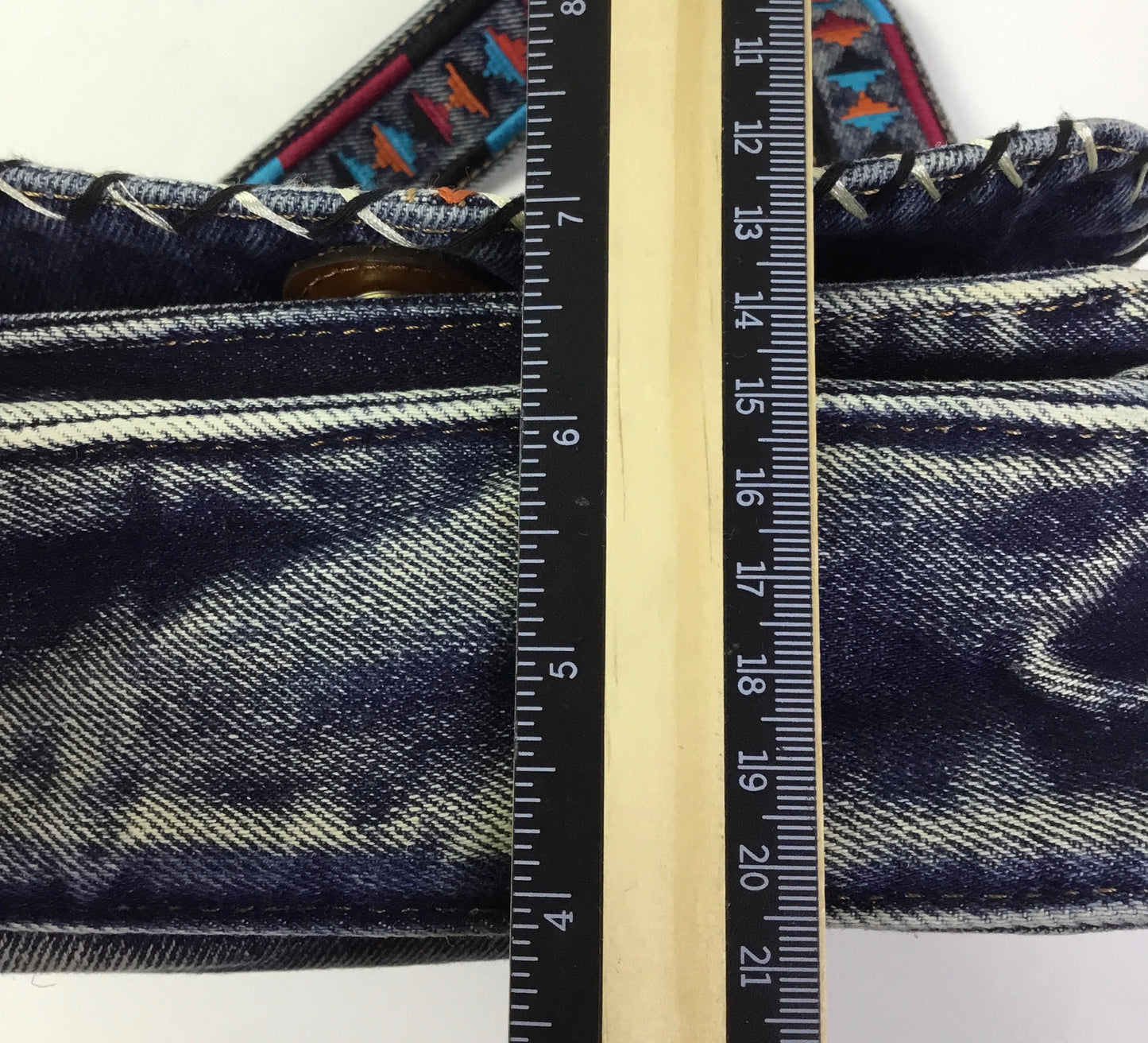 Crossbody Designer By Patricia Nash In Blue Denim, Size:Small