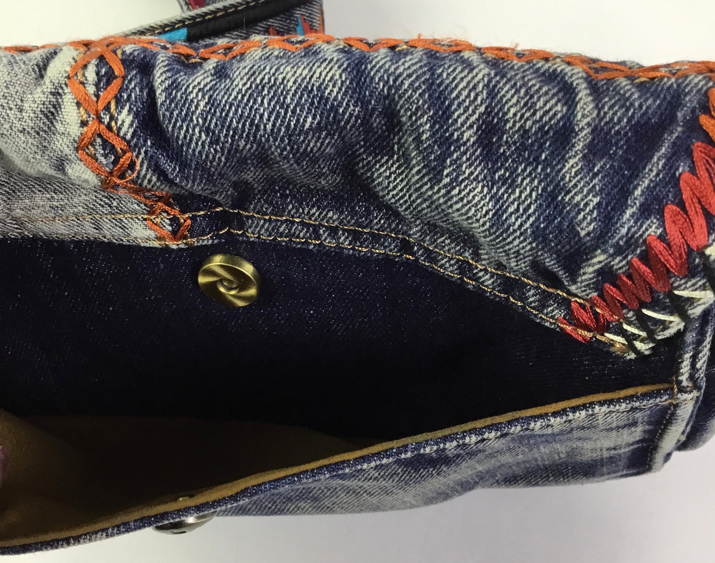 Crossbody Designer By Patricia Nash In Blue Denim, Size:Small