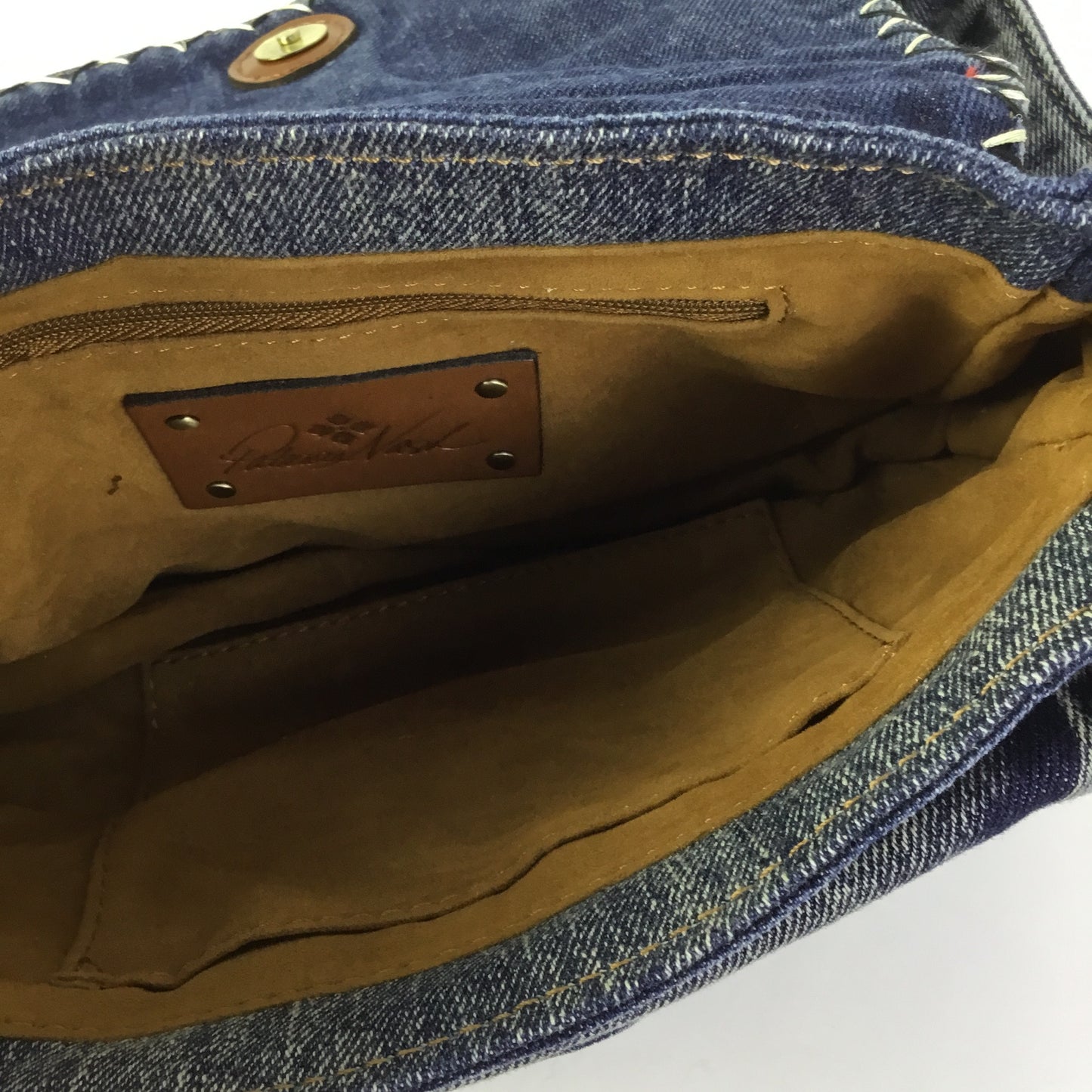 Crossbody Designer By Patricia Nash In Blue Denim, Size:Small