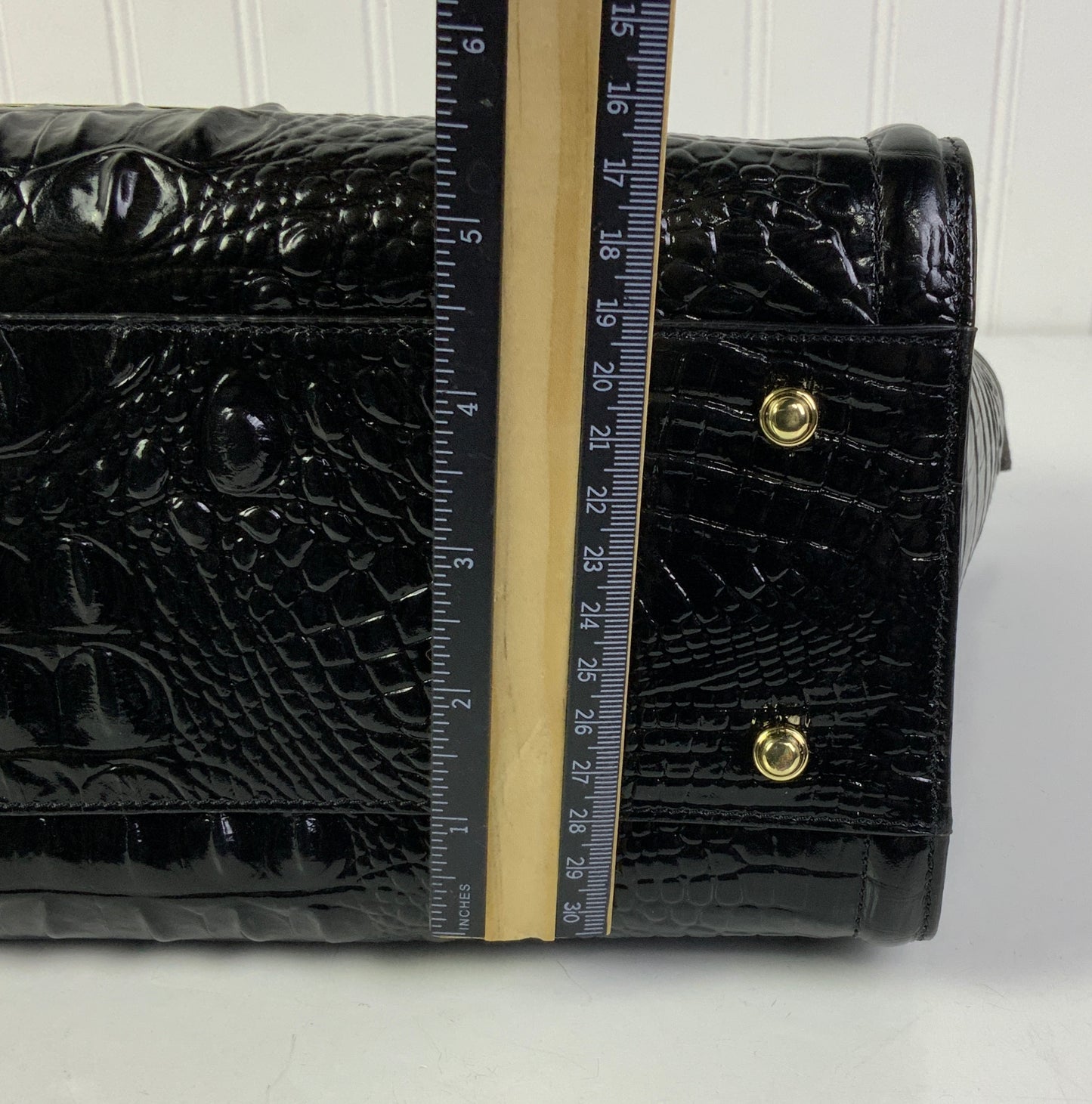 Handbag Designer By Brahmin In Black, Size:Medium