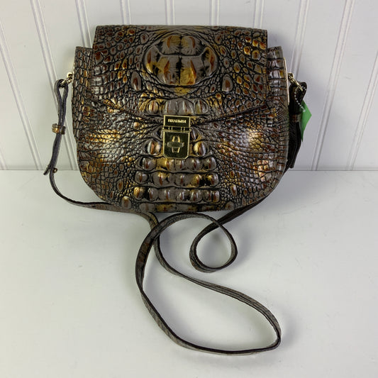 Crossbody Designer By Brahmin In Brown, Size:Small