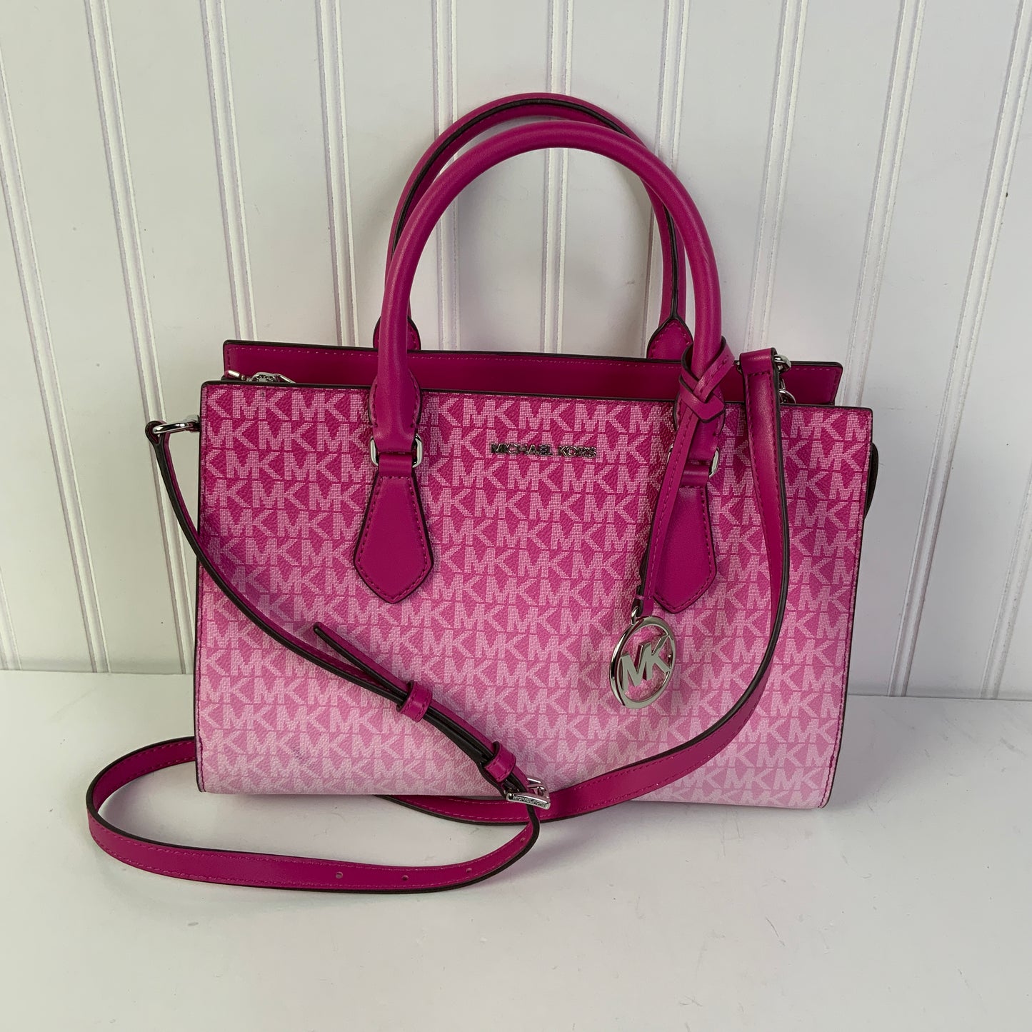 Crossbody Designer By Michael Kors In Pink, Size:Medium