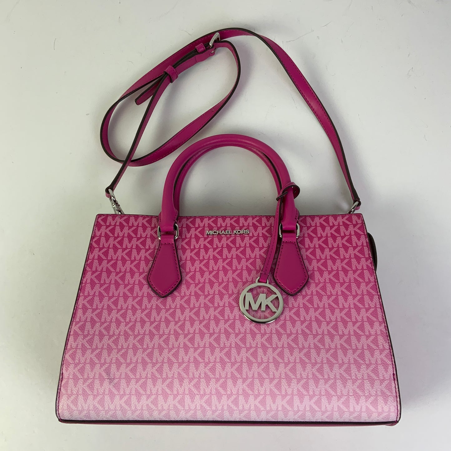 Crossbody Designer By Michael Kors In Pink, Size:Medium